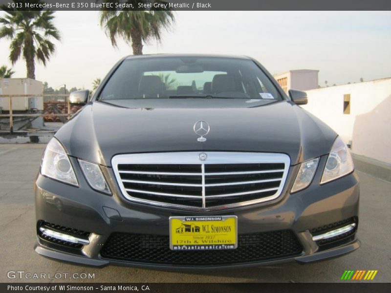 Steel Grey Metallic / Black 2013 Mercedes-Benz E 350 BlueTEC Sedan