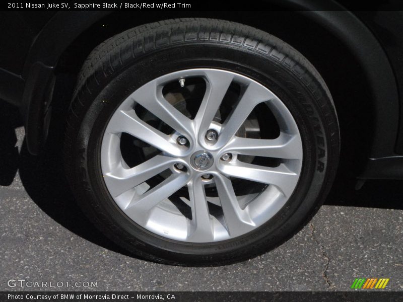 Sapphire Black / Black/Red w/Red Trim 2011 Nissan Juke SV