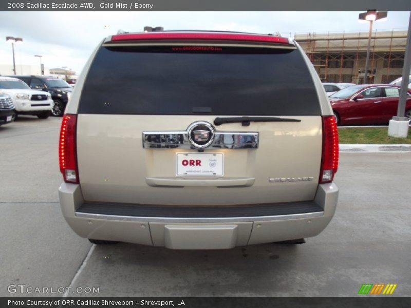 Gold Mist / Ebony 2008 Cadillac Escalade AWD