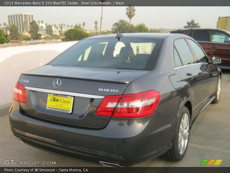 Steel Grey Metallic / Black 2013 Mercedes-Benz E 350 BlueTEC Sedan