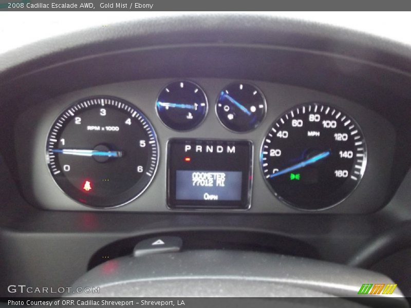 Gold Mist / Ebony 2008 Cadillac Escalade AWD