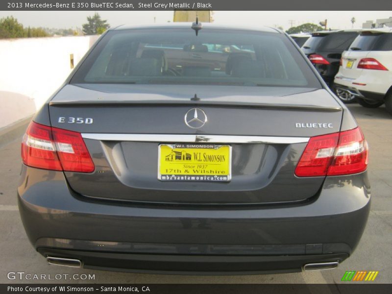 Steel Grey Metallic / Black 2013 Mercedes-Benz E 350 BlueTEC Sedan