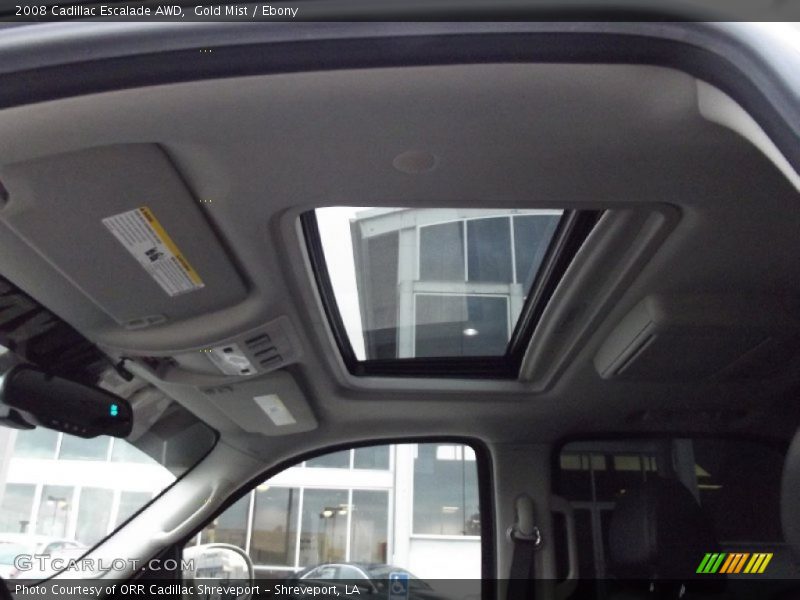 Gold Mist / Ebony 2008 Cadillac Escalade AWD