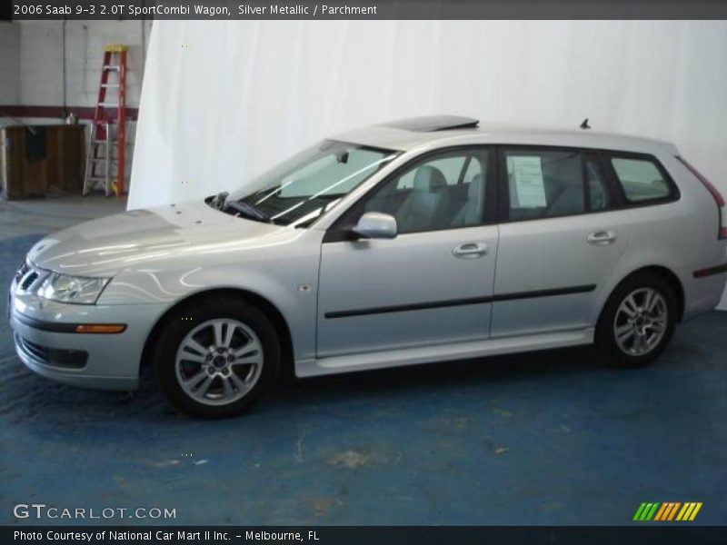 Silver Metallic / Parchment 2006 Saab 9-3 2.0T SportCombi Wagon