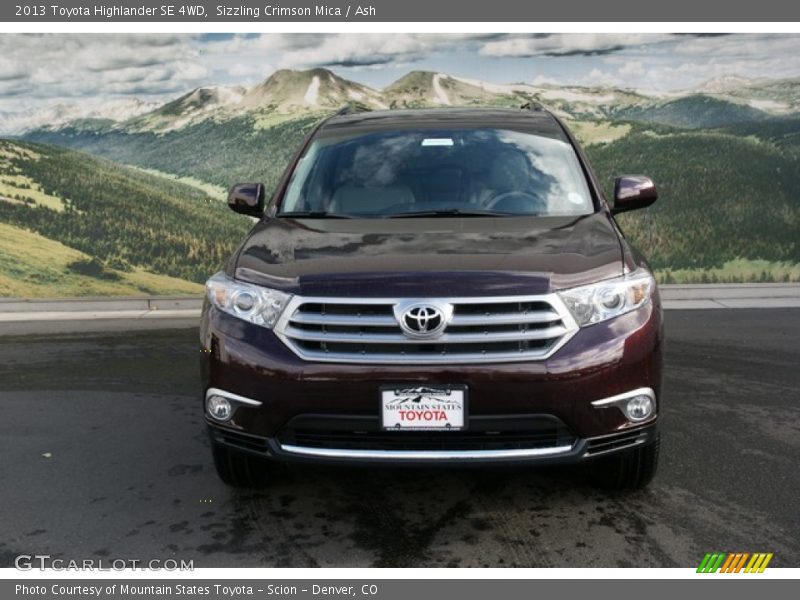 Sizzling Crimson Mica / Ash 2013 Toyota Highlander SE 4WD