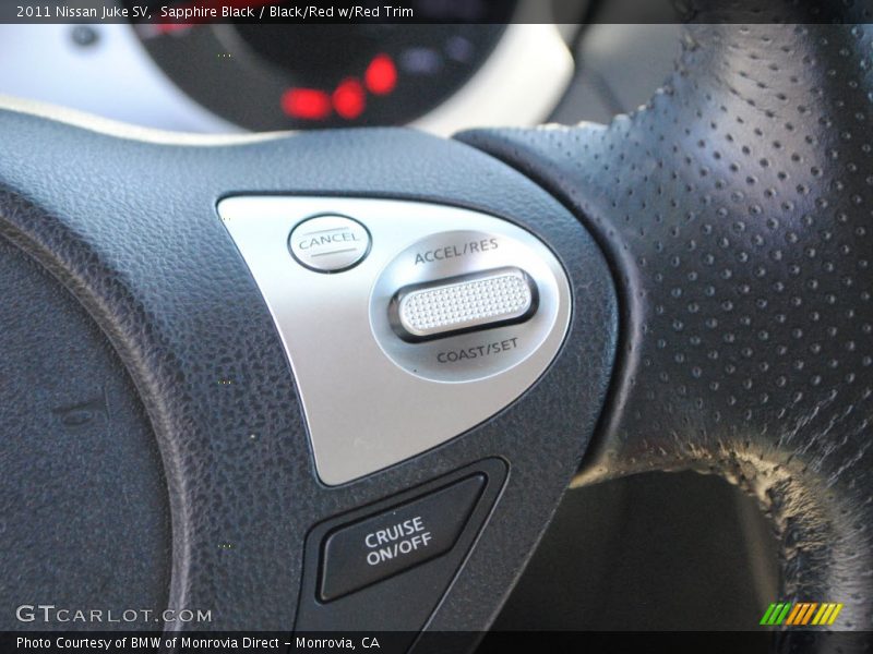 Sapphire Black / Black/Red w/Red Trim 2011 Nissan Juke SV