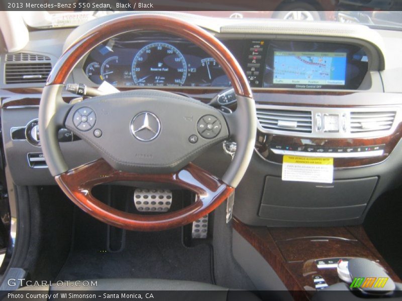 Black / Black 2013 Mercedes-Benz S 550 Sedan