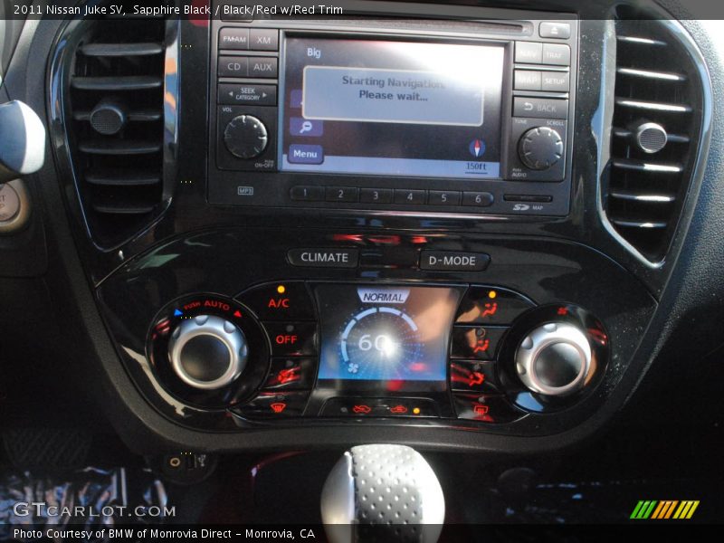 Sapphire Black / Black/Red w/Red Trim 2011 Nissan Juke SV