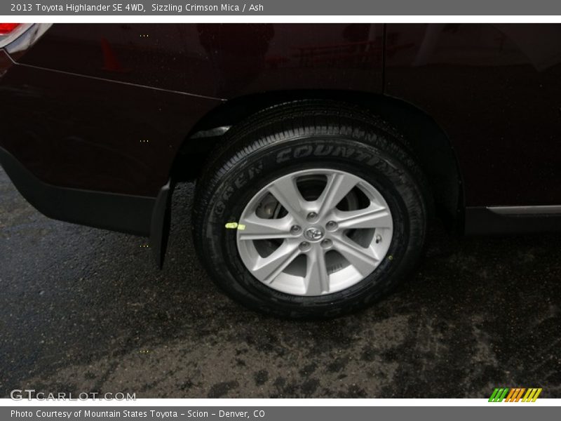 Sizzling Crimson Mica / Ash 2013 Toyota Highlander SE 4WD