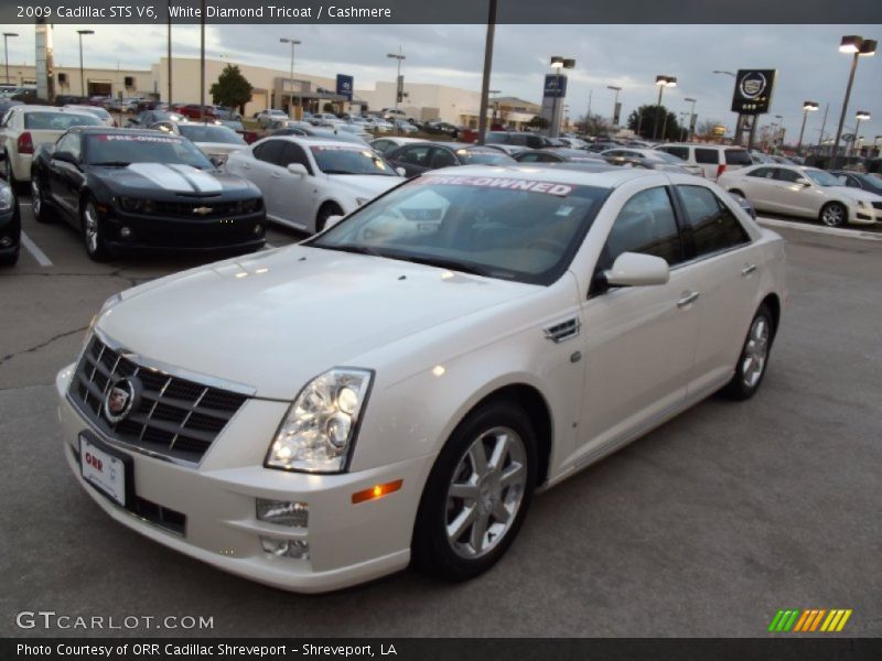 White Diamond Tricoat / Cashmere 2009 Cadillac STS V6