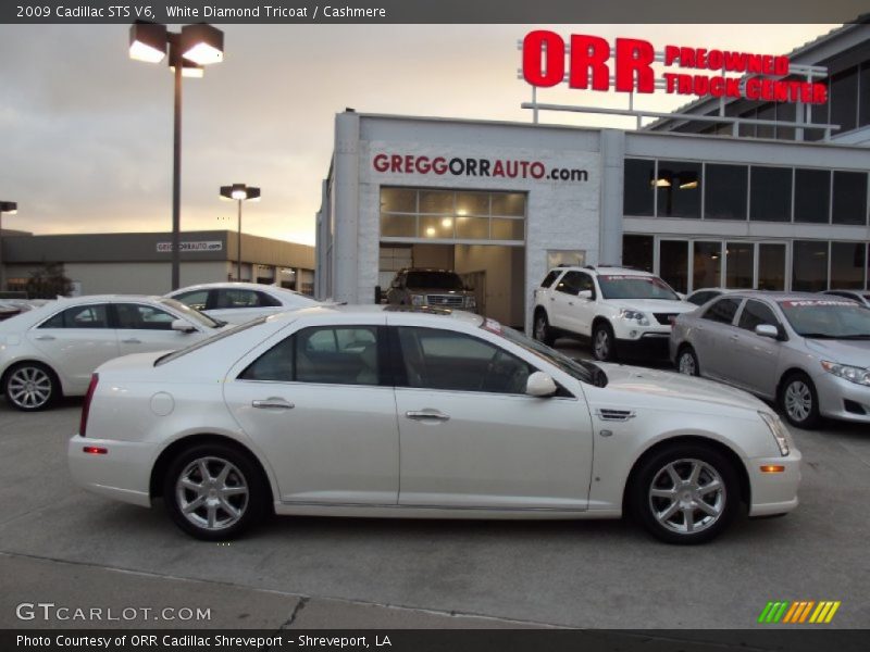 White Diamond Tricoat / Cashmere 2009 Cadillac STS V6