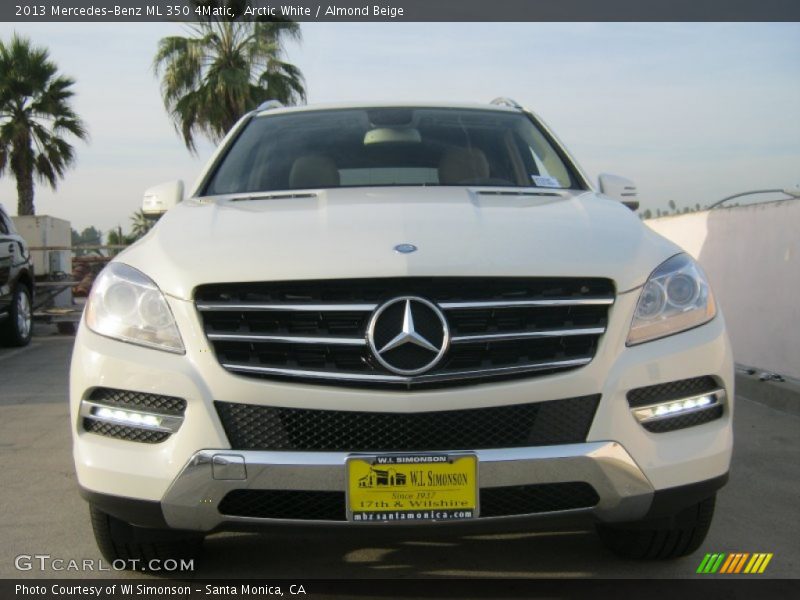 Arctic White / Almond Beige 2013 Mercedes-Benz ML 350 4Matic