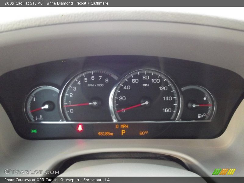 White Diamond Tricoat / Cashmere 2009 Cadillac STS V6