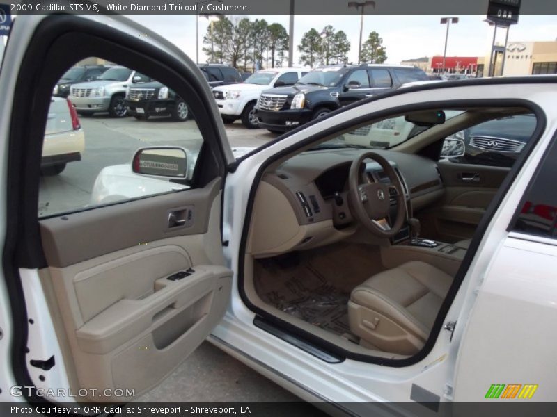 White Diamond Tricoat / Cashmere 2009 Cadillac STS V6