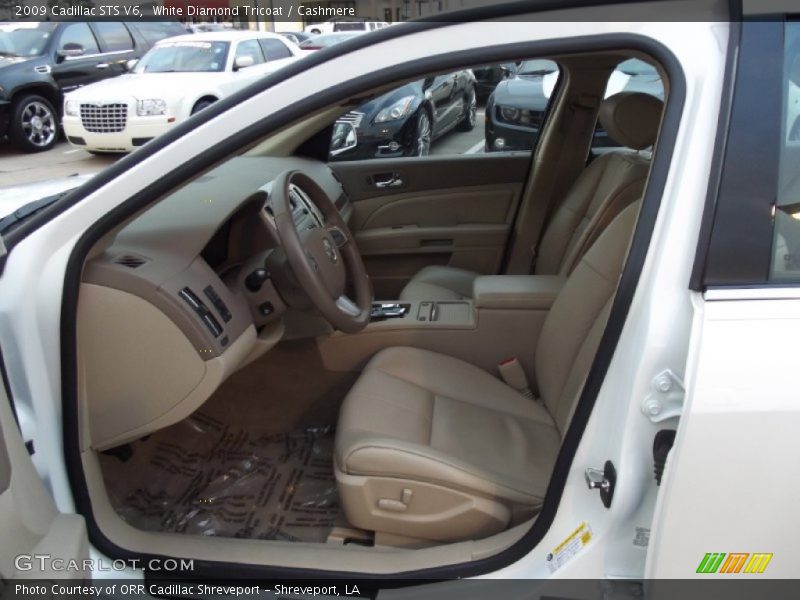 White Diamond Tricoat / Cashmere 2009 Cadillac STS V6