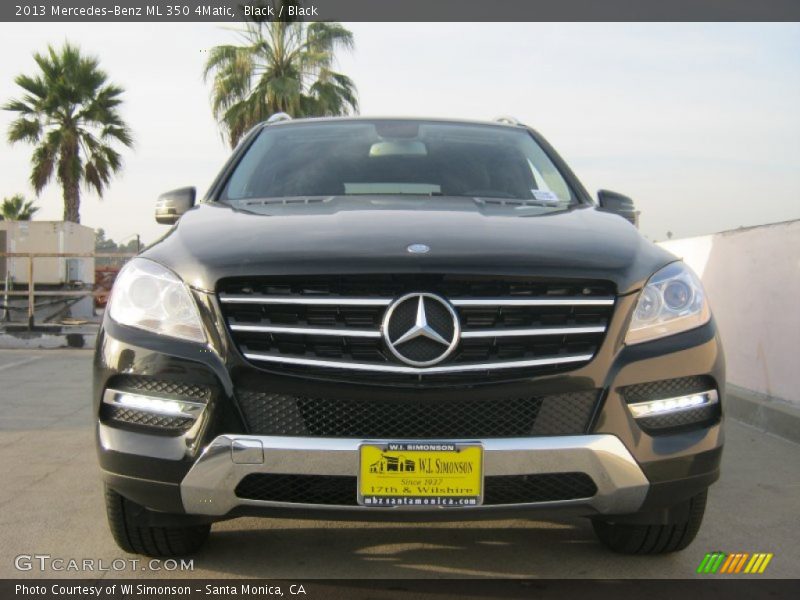 Black / Black 2013 Mercedes-Benz ML 350 4Matic