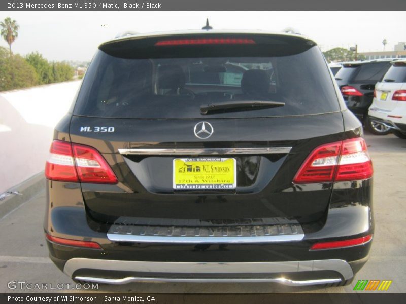 Black / Black 2013 Mercedes-Benz ML 350 4Matic