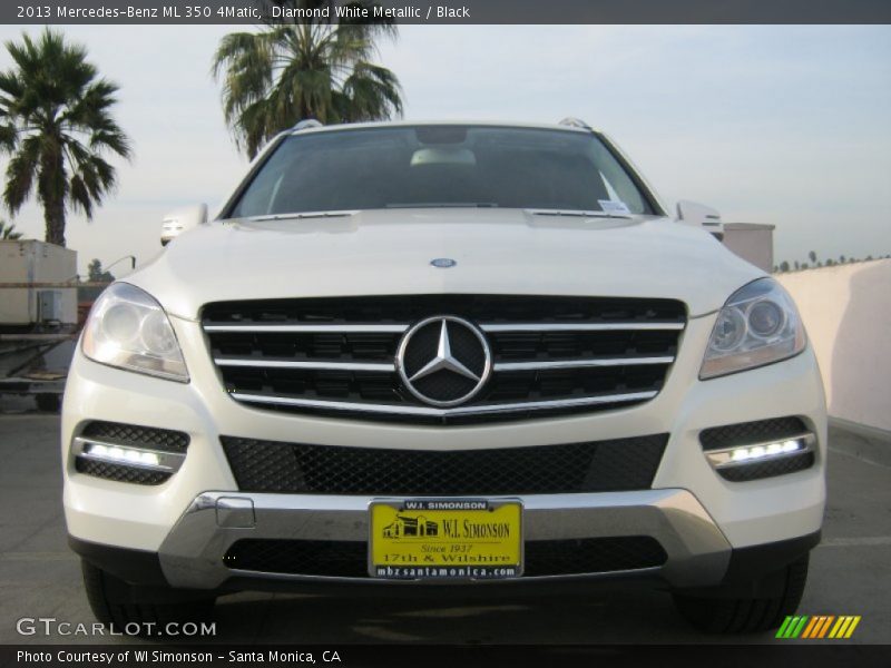 Diamond White Metallic / Black 2013 Mercedes-Benz ML 350 4Matic