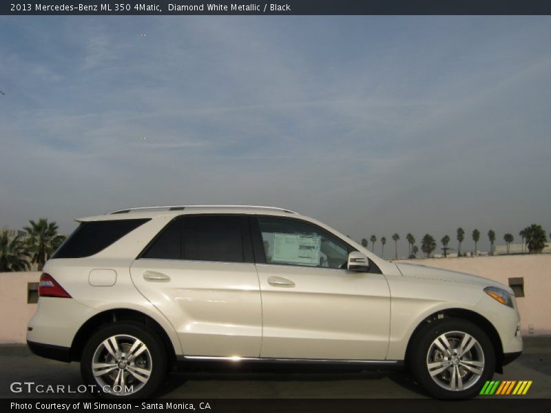 Diamond White Metallic / Black 2013 Mercedes-Benz ML 350 4Matic