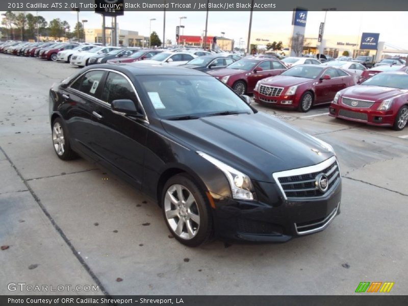 Black Diamond Tricoat / Jet Black/Jet Black Accents 2013 Cadillac ATS 2.0L Turbo Luxury