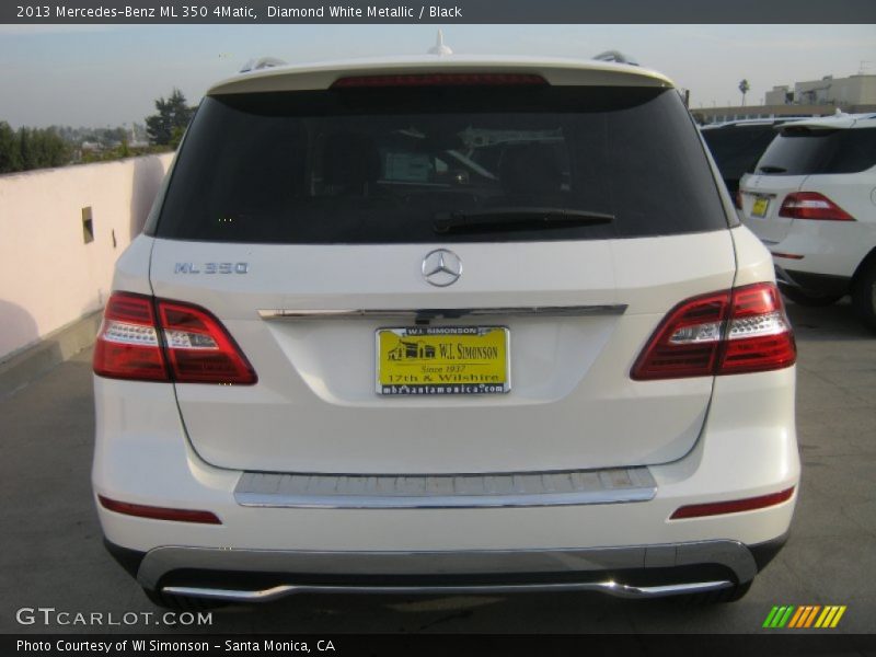 Diamond White Metallic / Black 2013 Mercedes-Benz ML 350 4Matic