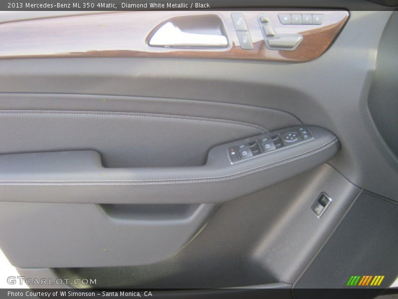 Diamond White Metallic / Black 2013 Mercedes-Benz ML 350 4Matic