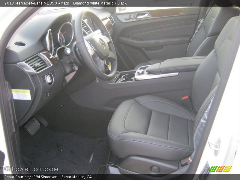 Diamond White Metallic / Black 2013 Mercedes-Benz ML 350 4Matic