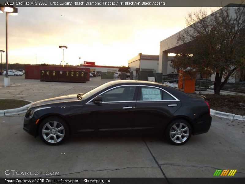 Black Diamond Tricoat / Jet Black/Jet Black Accents 2013 Cadillac ATS 2.0L Turbo Luxury