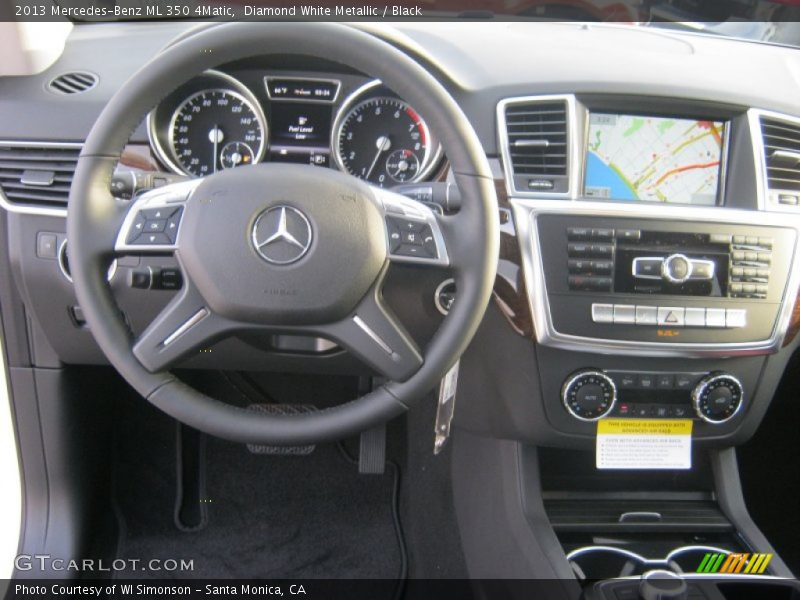 Diamond White Metallic / Black 2013 Mercedes-Benz ML 350 4Matic