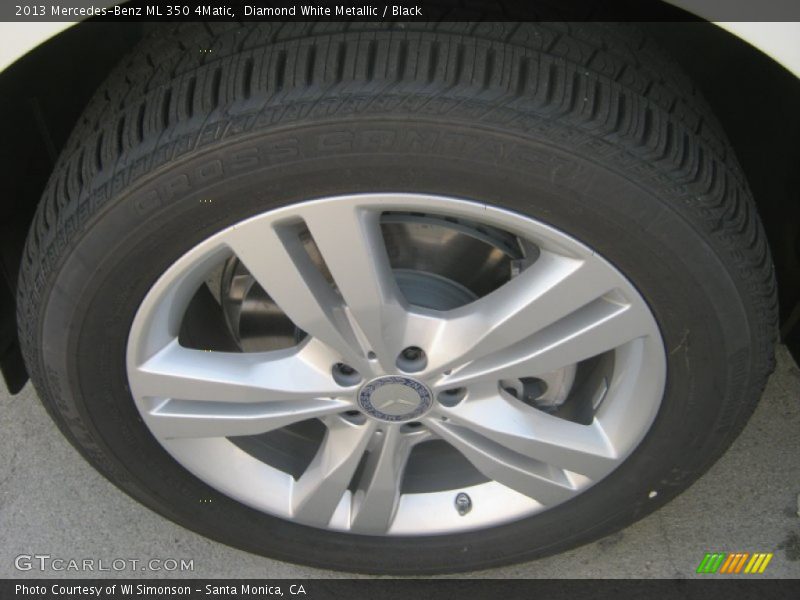 Diamond White Metallic / Black 2013 Mercedes-Benz ML 350 4Matic