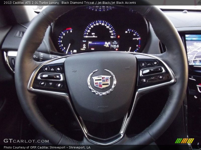 Black Diamond Tricoat / Jet Black/Jet Black Accents 2013 Cadillac ATS 2.0L Turbo Luxury
