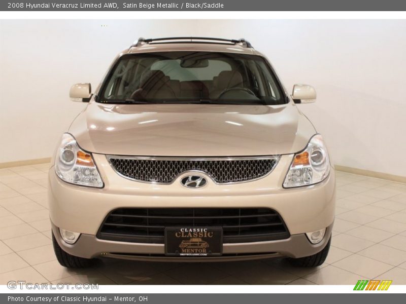 Satin Beige Metallic / Black/Saddle 2008 Hyundai Veracruz Limited AWD
