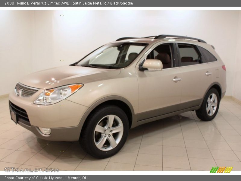 Satin Beige Metallic / Black/Saddle 2008 Hyundai Veracruz Limited AWD