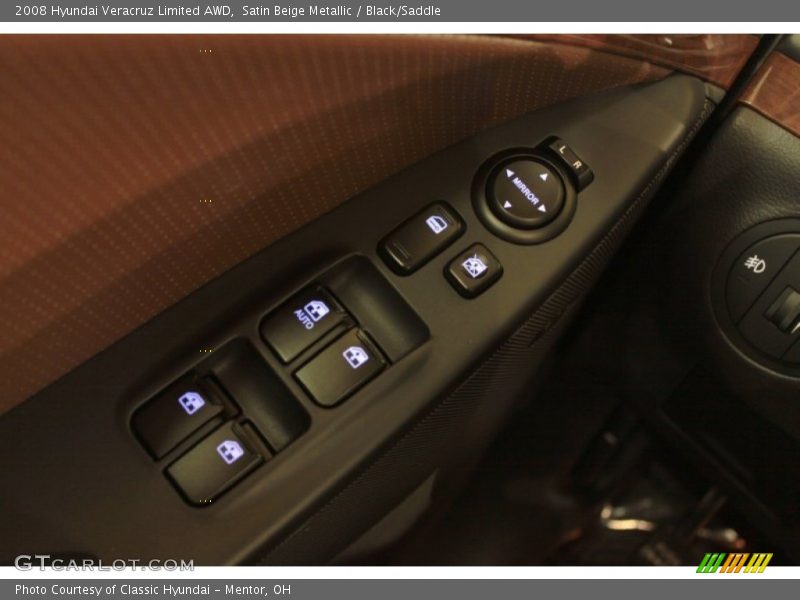 Satin Beige Metallic / Black/Saddle 2008 Hyundai Veracruz Limited AWD