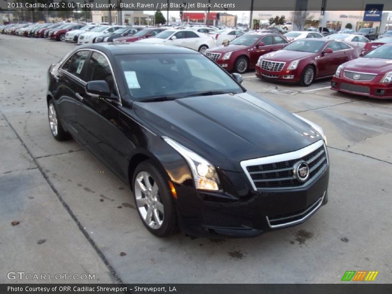 Black Raven / Jet Black/Jet Black Accents 2013 Cadillac ATS 2.0L Turbo Luxury