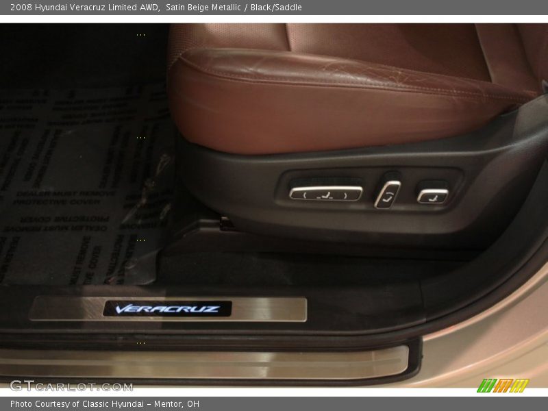 Satin Beige Metallic / Black/Saddle 2008 Hyundai Veracruz Limited AWD