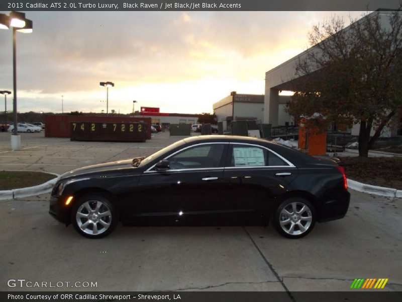 Black Raven / Jet Black/Jet Black Accents 2013 Cadillac ATS 2.0L Turbo Luxury