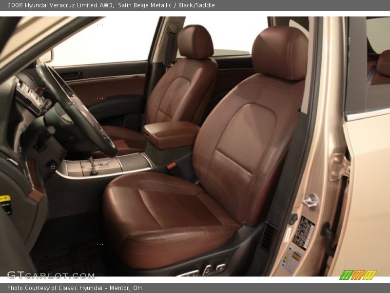 Front Seat of 2008 Veracruz Limited AWD
