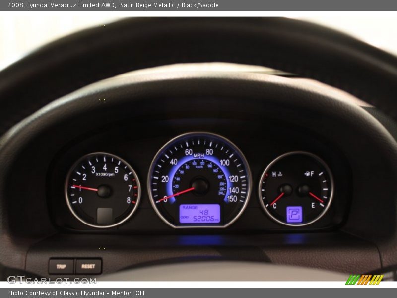  2008 Veracruz Limited AWD Limited AWD Gauges
