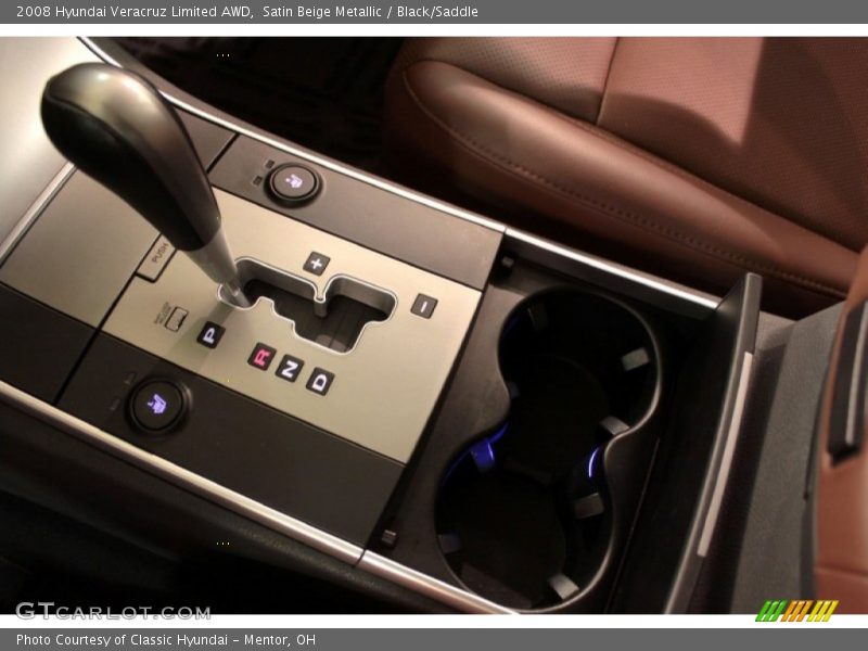 Satin Beige Metallic / Black/Saddle 2008 Hyundai Veracruz Limited AWD
