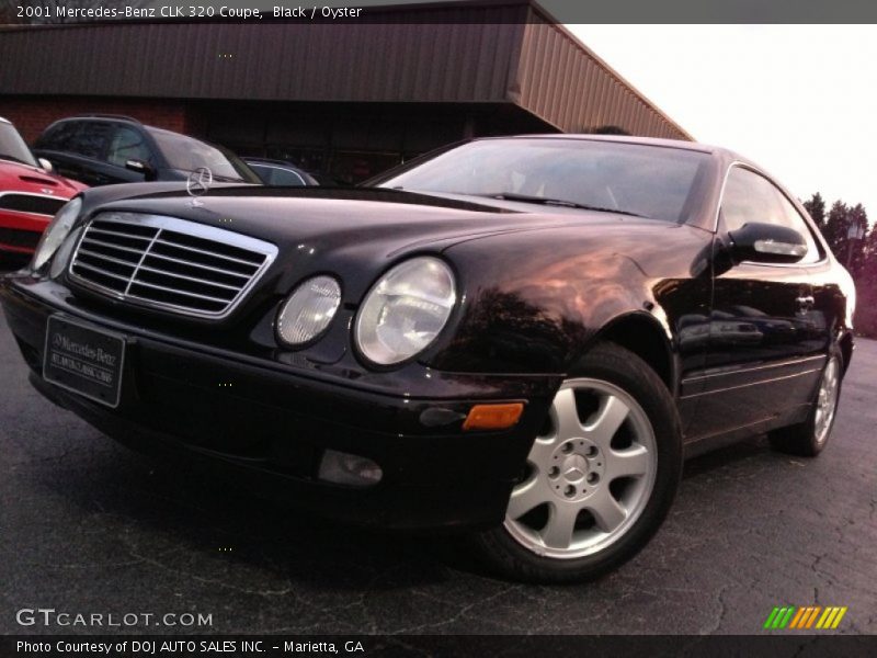 Black / Oyster 2001 Mercedes-Benz CLK 320 Coupe
