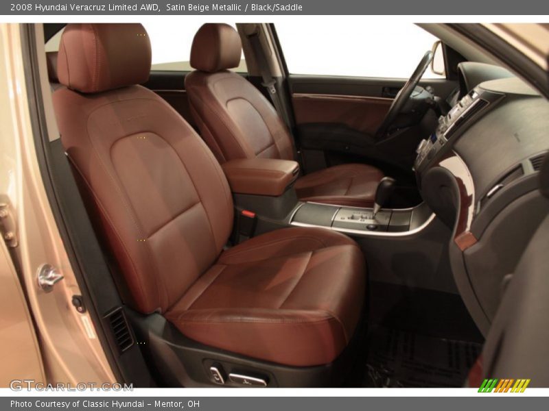 Satin Beige Metallic / Black/Saddle 2008 Hyundai Veracruz Limited AWD