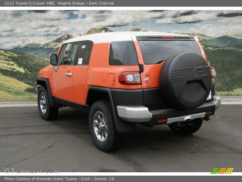 Magma Orange / Dark Charcoal 2013 Toyota FJ Cruiser 4WD