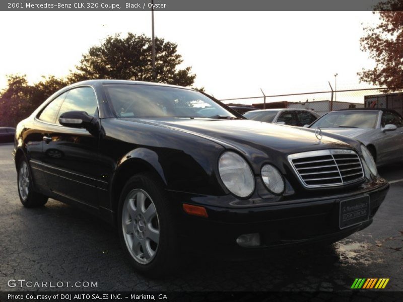 Black / Oyster 2001 Mercedes-Benz CLK 320 Coupe