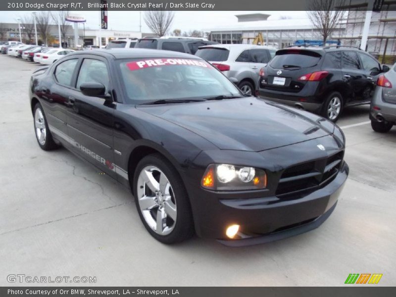Brilliant Black Crystal Pearl / Dark Slate Gray 2010 Dodge Charger R/T