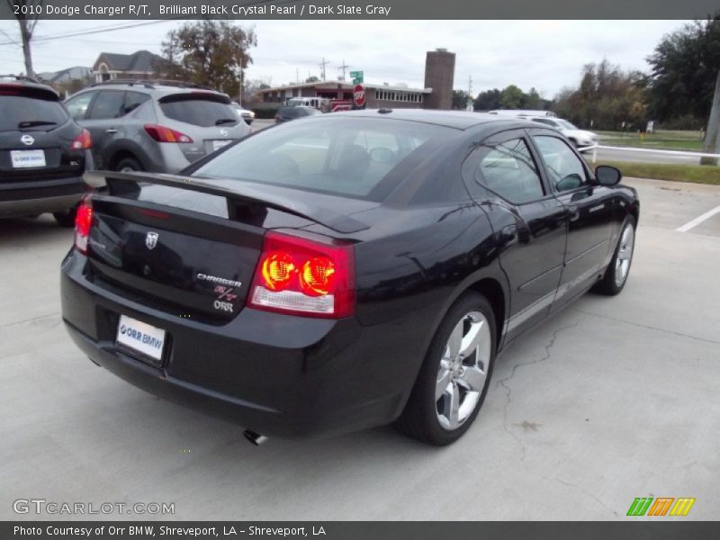 Brilliant Black Crystal Pearl / Dark Slate Gray 2010 Dodge Charger R/T