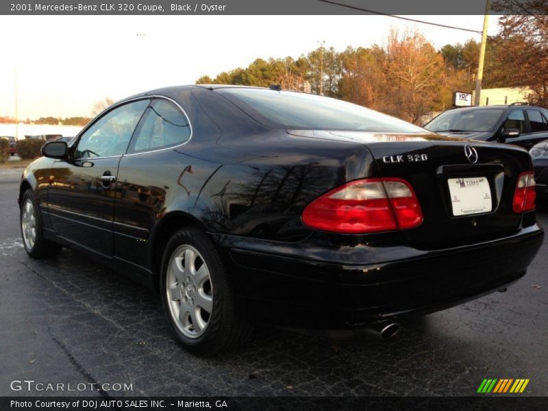 Black / Oyster 2001 Mercedes-Benz CLK 320 Coupe