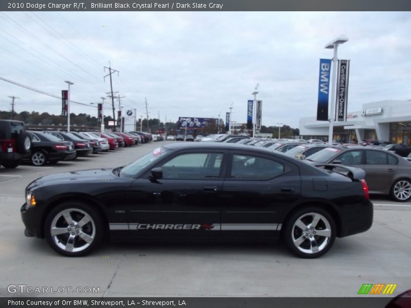 Brilliant Black Crystal Pearl / Dark Slate Gray 2010 Dodge Charger R/T