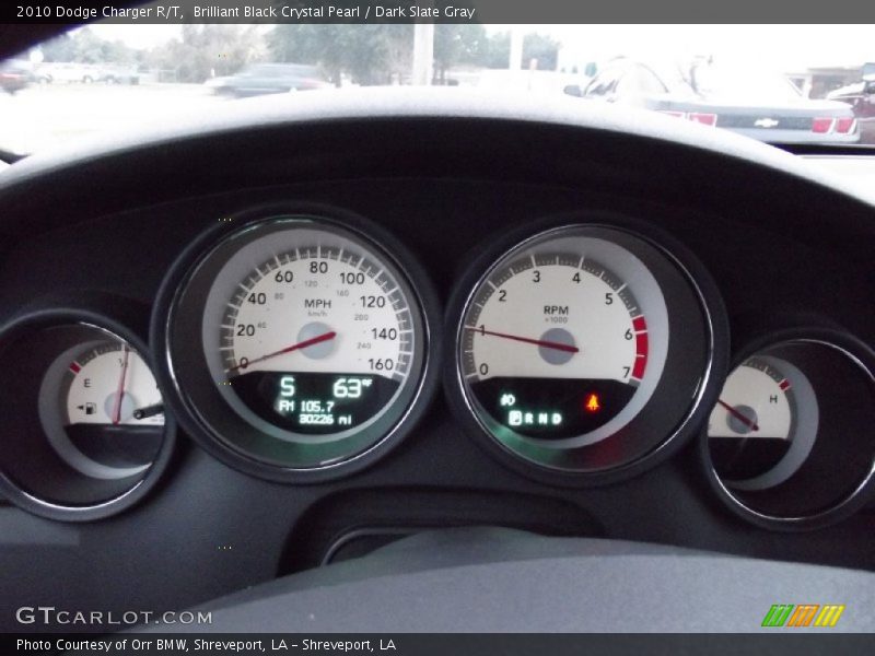 Brilliant Black Crystal Pearl / Dark Slate Gray 2010 Dodge Charger R/T