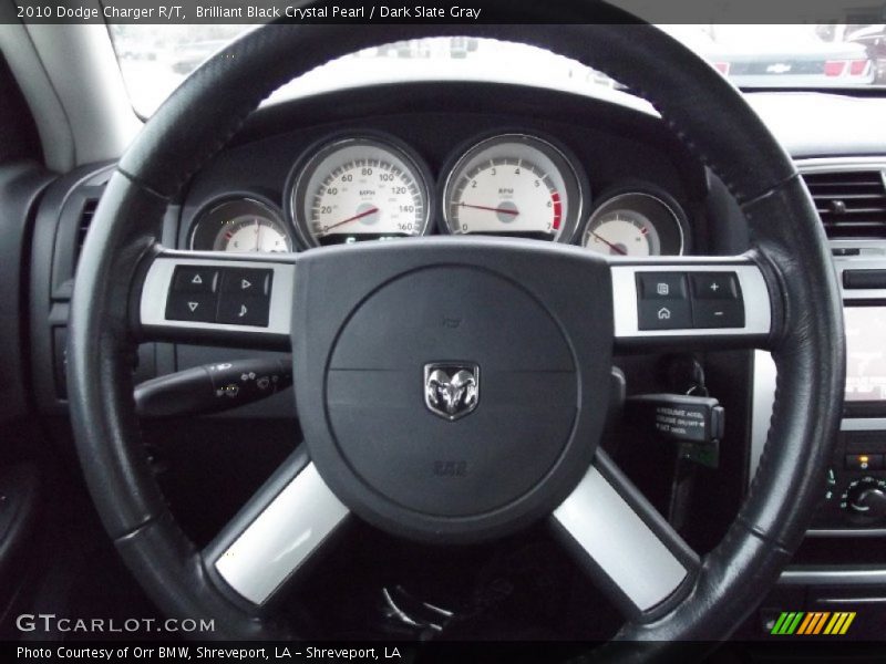 Brilliant Black Crystal Pearl / Dark Slate Gray 2010 Dodge Charger R/T